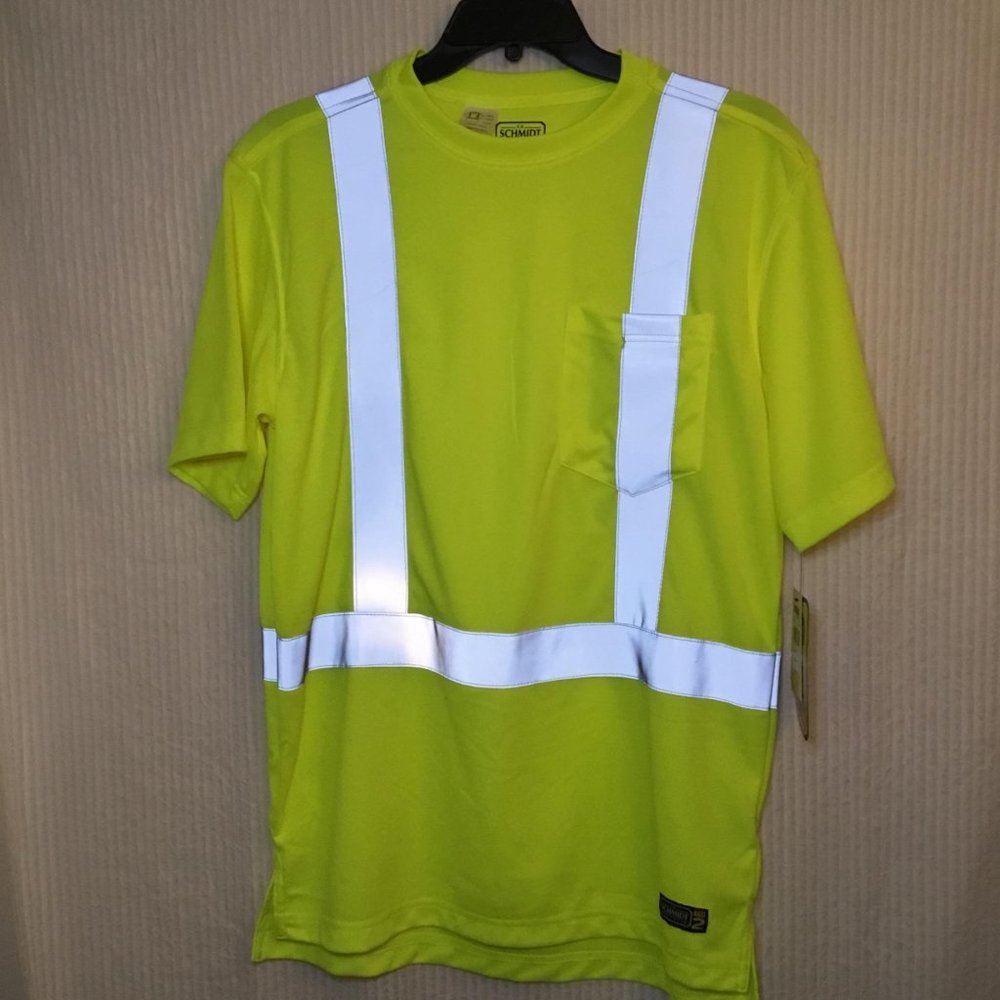 New With Tags Hi Visibility Short Sleeve Tee LG